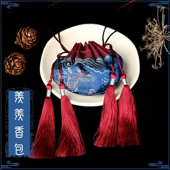 Neprijaukintas Maišelyje Didmeistris iš Demoniškas Auginimo Wei Wuxian Amuletas Maišelis Audinio Maišelis Kutas Pakabukas Cosplay Priedai