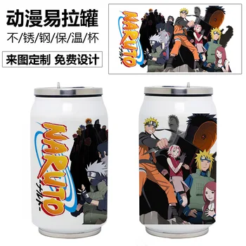 Naruto Sasuke Weasels Nerūdijančio Plieno, Dvigubo sluoksnio Vakuuminis Vandens Termosas