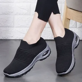 Oro pagalvėlė patogi platforma sportbačiai moterims, batai nauji kvėpuojantis akių slip-on atsitiktinis batų moteris sneaker zapatillas mujer