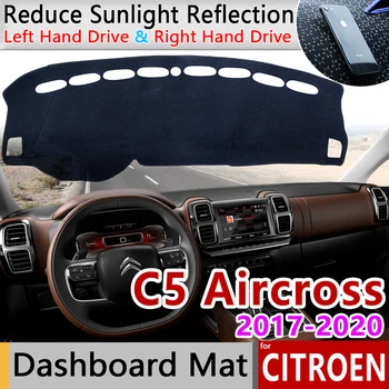 Už Citroen C5 Aircross 2017 2018 2019 2020 neslystantis prietaisų Skydelio Kilimėlis Padengti Trinkelėmis skėtį nuo saulės Dashmat Automobilių Reikmenys Kilimas C5-Aircross