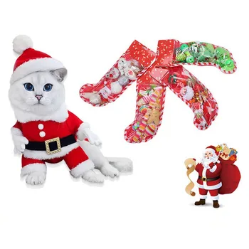 Naminių Kačių Įdomus Žaislas, Kalėdų Nustatyti Kojinių Pakuotės Kačiukas Žaislai Skiriasi Įdomių, Gražių Žaisti Žaislai Su Bell Naminių Reikmenys