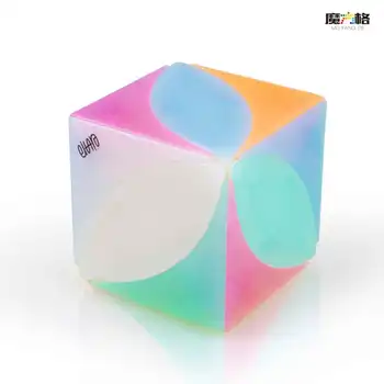 QiYi Kūrybiniai Žaislai Aikštėje IVY Lipdukai Magic Cube MoFangGe Klevo lapų formos greitis kubo galvosūkį skewb tekinimo švietimas vaikams, žaislai
