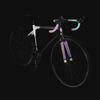 Kelių dviratį šviesos rankenos su ryškiai atspindintis dviračių dirželiai jojimo smūgio absorbcija ir atsparus smūgiams dviračio rankenos