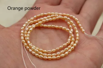Natūralūs gėlavandenių perlų prarasti karoliukai Gražus mados spalvingas ryžių perlai 