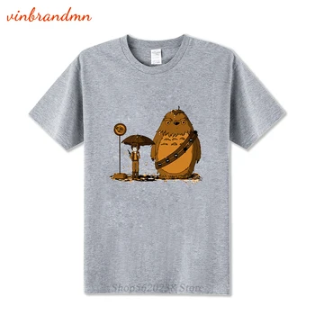 Totoro vyriški Marškinėliai, Chewbacca Totoro Grafinis T Marškinėliai Dvasia Toli T-Shirt Medvilnės Aukštos Kokybės Multi-dydis Hipster Tshirts