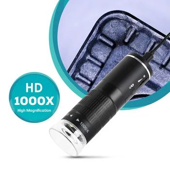 1000X Skaitmeninis WIFI Mikroskopu 8 LED 800mAh Įkrovimo Išmaniųjų Telefonų Mikroskopo Vaizdo Kamera už PCB Lydmetalis