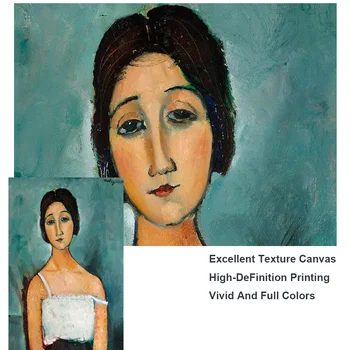 Amedeo Modigliani Christina Drobės, Paveikslai Ant Sienų, Menas, Plakatų Ir grafikos Portretas Moters, Meno, Nuotraukų, Namų Dekoro