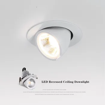 Įleidžiamas Led Downlight led lemputė 7W 12W 18W Led Lubų šviestuvas 110V, 220V Pritemdomi LED Spot Apšvietimas Patalpų Įleidžiamas LED lempos