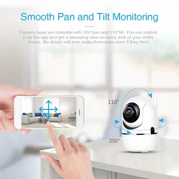 Tuya Smart IP Kameros 1080P HD Debesis Auto Stebėjimo WiFi, Kamera, Patalpų, Namų Kūdikio stebėjimo Naktinio Matymo Belaidžio Saugumo Priežiūra