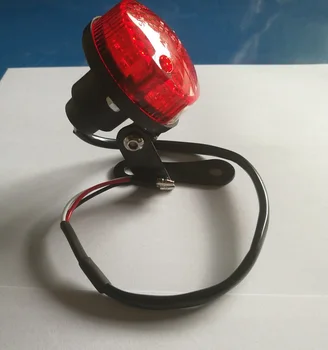 JX-LCLYL Motociklas Quad Apvali Raudona LED Galiniai Stabdžių Licenciją Plokštelės Šviesos Lempos