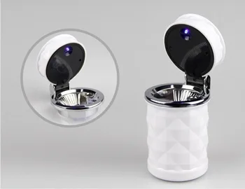 CHIZIYO Prabanga Portable LED Šviesos Peleninę Universali Juoda Balta Deimanto Peleninė