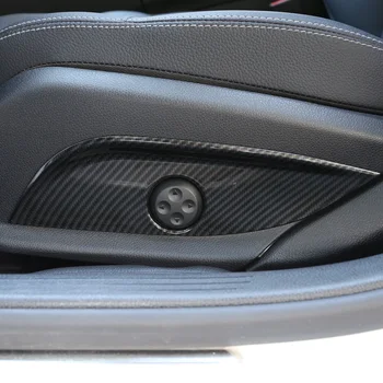 Mercedes Benz E C GLC GLS Klasės W212 W205 Anglies Pluošto Tekstūra 2vnt Automobilio Salono Sėdynės Koreguoti Skydelio Jungiklis Mygtukas Dangtelis