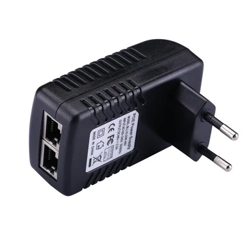 DC48V 0.5 A POE Injector Spliter VAIZDO IP kamerų IEEE802.3af POE Switch Ethernet POE Adapteris ES/JK/JAV/AU Standartas Pasirinktinai
