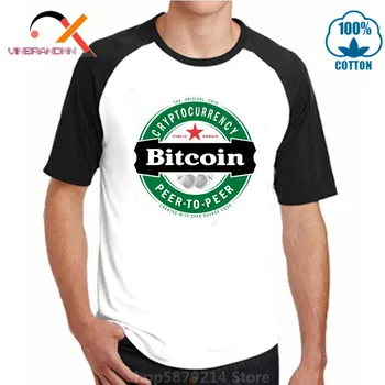 Bitcoin Alaus T-Shirt Vyrai Viršūnes Bitcoin Cryptocurrency Marškinėliai Vasaros Hip-Hop Kasdienių Drabužių Tees Medvilnės Marškinėlius Animacinių Filmų Gangsteris