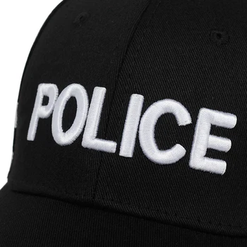 Aukštos kokybės POLICIJOS siuvinėjimo beisbolo kepuraitę mados hip-hop reguliuojamas skrybėlę, vyrai ir moterys, lauko sporto kepurės atsitiktinis tėtis skrybėlės