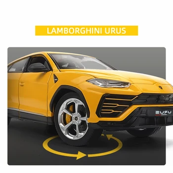 Welly 1:24 Lamborghini Urus VISUREIGIS off-road transporto modeliavimas lydinio automobilio modelį Rinkti dovanas žaislas