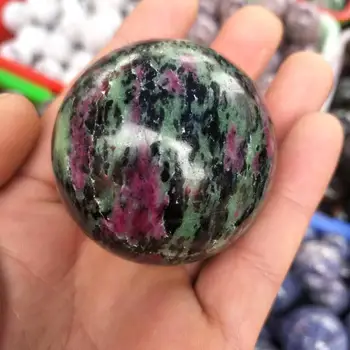 50MM Aukštos kokybės Natūralių Ruby Zoisite akmens srityje kristalų reiki healing kamuolys