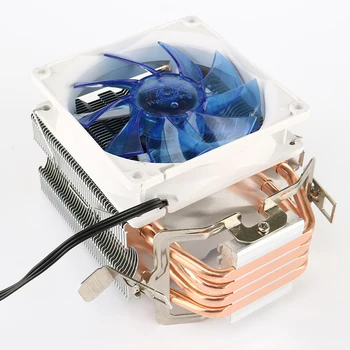 ALLOYSEED Bokštas KOMPIUTERIO CPU Aušinimo Ventiliatorius 4 Variniai Šilumos Vamzdžiai, 3 Pin Žaidimų Aušinimo Sistemos Heatsink Radiatorių AMD Intel