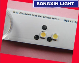 200PCS Priežiūros LED LCD TV LED backlight 3228 SMD lemputė karoliukai 3V Šalta balta šviesos šaltinis SAM