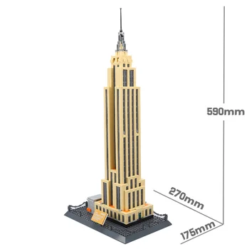1995 M. Vnt Architektūros Serijos New York Imperija, Jungtinių Amerikos Valstijų Statybinių Blokų Rinkinius Plytų Klasikinis Miesto Panoramoje Modelis Vaikams, Žaislai, 21046
