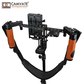 CAMVATE Kamera Direktoriaus Stebėti Narve Platformą Su Rankena Grips & Paded Kaklo Dirželis 5