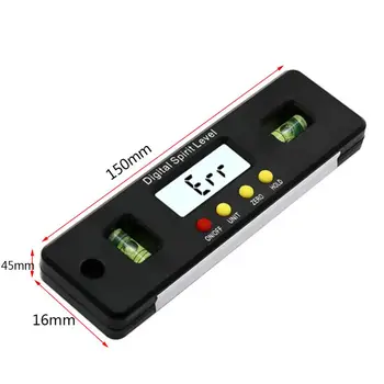 Mini Skaitmeninės Matlankis Kampo Ieškiklis Inclinometer Elektroninių Lygį su Magnetinėmis