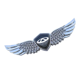 3D metalo ženklas automobilio kapoto angelas emblema įklija, CHERY Tiggo2 Tiggo3 Tiggo4 Tiggo5 Tiggo7 Tiggo8 Automobilio kapoto angelas emblema lipdukas