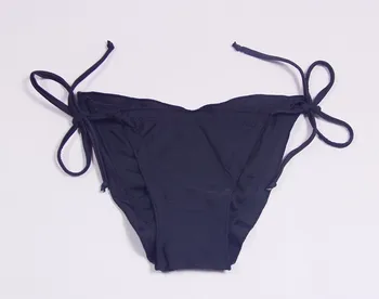 Vientisos Spalvos Bikini Bottom Seksualių Moterų Žemas Augimas Pusėje Kaklaraištis Maudymosi Kostiumėliai, Kelnės Lady Maudymosi Kostiumėlį Hipster Apatinės Kelnės Apačioje