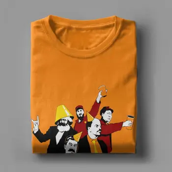 Komunistų Partijos Marškinėlius CCCP Vyrų T-Shirt Medvilnės Marškinėliai, rusijos Sovietų Drabužius Marksas Leninas Stalinas, Mao Castro Socializmo T Shirts
