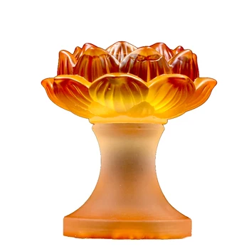 Buda candleholder įstiklintas lotus Budistų prekių žvakių laikiklis sviestas lempos laikiklis spalvos glazūra candler Klasikinė žvakidė