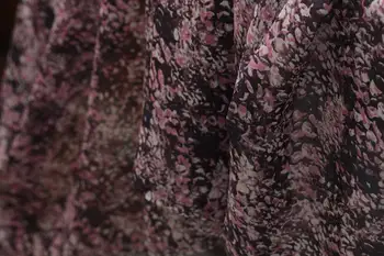 LEO&LIN Vasaros stilius visiškai storio šilko šifono gėlių šifono violetinė šilko šifono Mengying audinys audinys kratinys