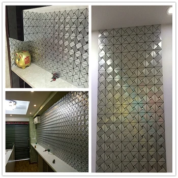 3D sieninės Metalo Geometrinis Modelis Freskos 3d Tapetai, Prabangūs Sienos Popieriaus Gyvenimo Kambario, Miegamasis, Vonios kambarys, Virtuvė, Sienų Dekoras