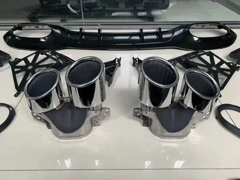 Už 2019 Mercedes Benz W177 Hečbekas AMG Stiliaus A35 Galinio Buferio Lip Difuzorius Duslintuvo Išmetimo Patarimas Splitter Spoileris Fin