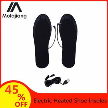 1 Pora Elektriniai Veidrodėliai Batų Vidpadžiai Šiltos Kojinės Kojų Šildytuvas USB Koja Žiemą Šilčiau Pagalvėlės Pėdų Masažas Šildymo Pagalvėlės Dropshipping