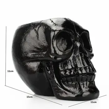 3D Kaukolės Galvą Statulėlės Skeletas Ornamentu Raštinės reikmenys Turėtojas Makiažas Talpykla Vazonas Papuošalų kasose Namų Dekoro