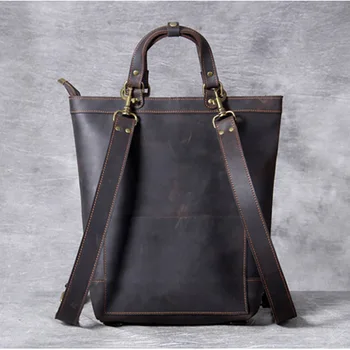 AETOO Derliaus mad horse odos pečių maišą, vyrų asmenybės rankų darbo odos maišas, daugiafunkcinis rankų portfelis krepšys