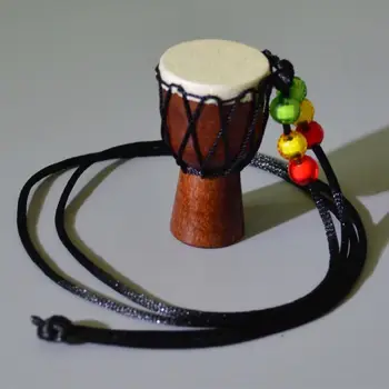 5vnt Mini Jambe Būgnininkas Individualumą Djembe Pakabukas Mušamųjų Muzikos instrumentų Karoliai Afrikos Ranka Būgno Priedai Žaislas