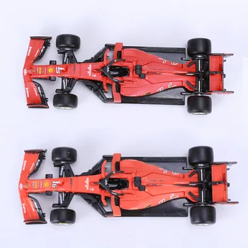 BBURAGO 1:43 Modeliavimas Metalo Automobilio modelį žaislas 2019 Ferrari F1 SF90 Modelį Lenktyninį AUTOMOBILĮ NAUJAS su Originalo LANGELYJE