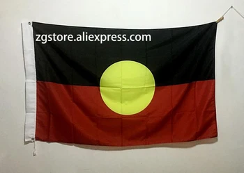 Australijos Aborigenų Vėliava Užsakymą Vėliavos poliesteris 3X5FT 150X90CM Reklama žalvario metalo skyles