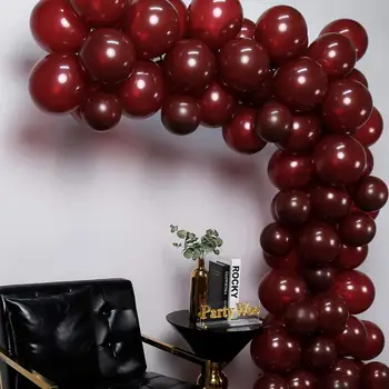 Vyno raudoni balionai matinis balionai, vynas, raudonas šalis, dekoravimas, vestuvių dekoravimas, baby shower apdaila