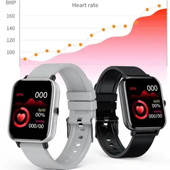 P8 Smart Watch Vyrų, Moterų Širdies Ritmo Monitorius Apyrankę Miego Kraujo Spaudimas Fitneso Seklys Atsparus Vandeniui Spalva Sporto Aikštėje Žiūrėti