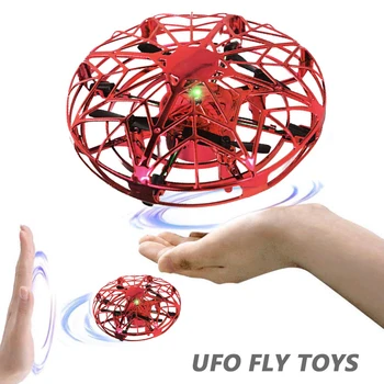 Mini Sraigtasparnis UFO RC Drone Vertus Infraed Indukcijos Orlaivio Elektroninio Modelis Quadcopter flayaball Mažų nepilotuojamų Žaislai Vaikams