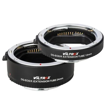 VILTROX DG-EOS R Metalo Mount Automatinis Fokusavimas AF Macro Extension Tube Adapterio Žiedas(12mm+24mm) Canon EOS R/EOS RP Objektyvo ir Fotoaparato