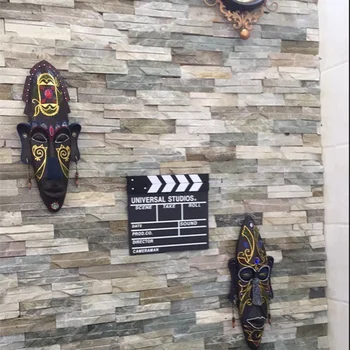 Zakka 3D Rankomis Dažyti Amatų Dovana Asmenybės Šviesą Afrikos Kaukės Metope Sienos Kabo Dekoro Namų Kambarį Baras Ornamentu