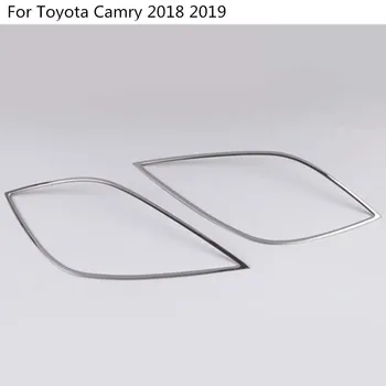 Automobilio Stilius Kūno Priekiniai Rūko Šviesos Lempos Rėmelis Stick Optikos Padengti Apdaila 2vnt Toyota Naują Camry XV70 2017 2018 2019 2020