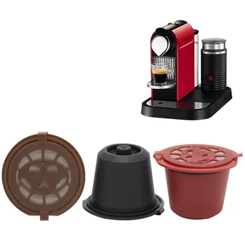 3PCS/Set Pakartotinai Užpildomiems Nespresso Kavos Kapsulė Su plastikiniu Šaukštu Filtras Pod ir Teptuku 20ML Filtrai, Virtuvė, Valgomasis, Baras
