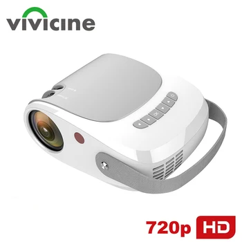 Vivicine 2021 Naujausias 720p HD Namų Kino Projektorių,HDMI, USB PC 1080p Žaidimą, Filmą Proyector Beamer Paramos AC3