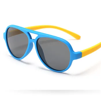 Silikono vaikų poliarizuoti akiniai nuo saulės 2019UV400 naujas vyrų ir moterų, vaikų akiniai nuo saulės classic prekės ženklo minkštas akiniai