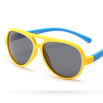 Silikono vaikų poliarizuoti akiniai nuo saulės 2019UV400 naujas vyrų ir moterų, vaikų akiniai nuo saulės classic prekės ženklo minkštas akiniai