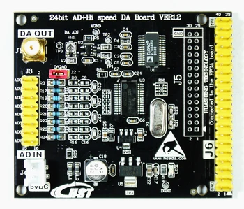 Aukšto tikslumo 24 bitų AD Da 8-kanalo įvestis ADS1256 ad9708 išplėtimo modulis FPGA kontrolės